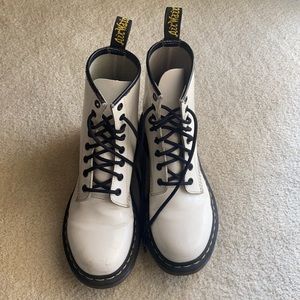 White Doc Martens 1460